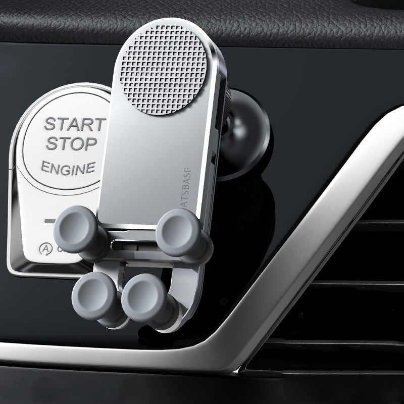 Oatsbasf Car Gravity Phone Holder For 4.7-6.9 Inch Phone,Spec: Paste Version Silver Oatsbasf Car Gravity Phone Holder For 4.7-6.9 Inch Phone,Spec: Paste Version Silver