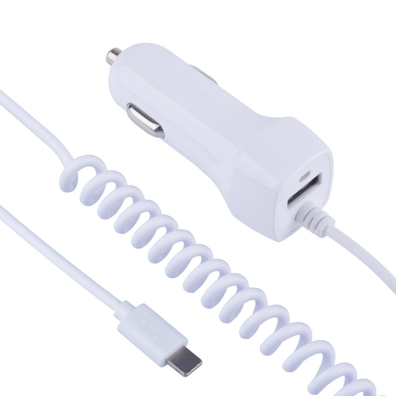 522AL Fast Charging With Cable Car Charging, Output Interface: 8 Pin (White) 522AL Fast Charging With Cable Car Charging, Output Interface: 8 Pin (White)