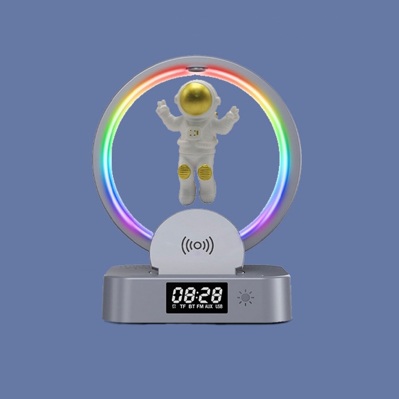Y-558 Magnetic Levitation Astronaut TWS Bluetooth Speaker With RGB Light,Style: Golden Wireless Charging Y-558 Magnetic Levitation Astronaut TWS Bluetooth Speaker With RGB Light,Style: Golden Wireless Charging