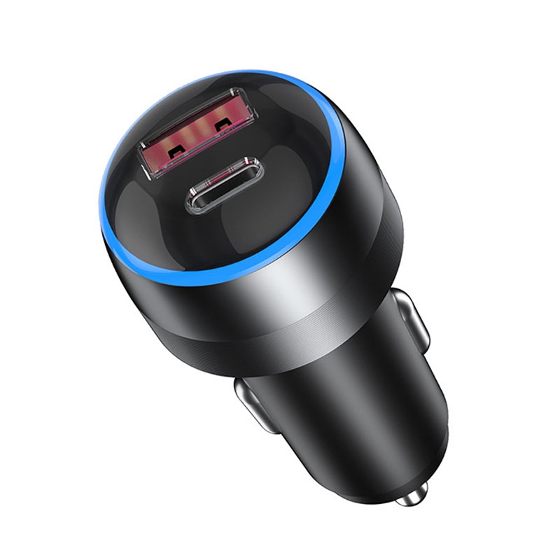 IBD355-1UC 18W+45W Smart Car Charger Dual-port Metal Phone Fast Charger(QC3.0+PD 3.0) IBD355-1UC 18W+45W Smart Car Charger Dual-port Metal Phone Fast Charger(QC3.0+PD 3.0)