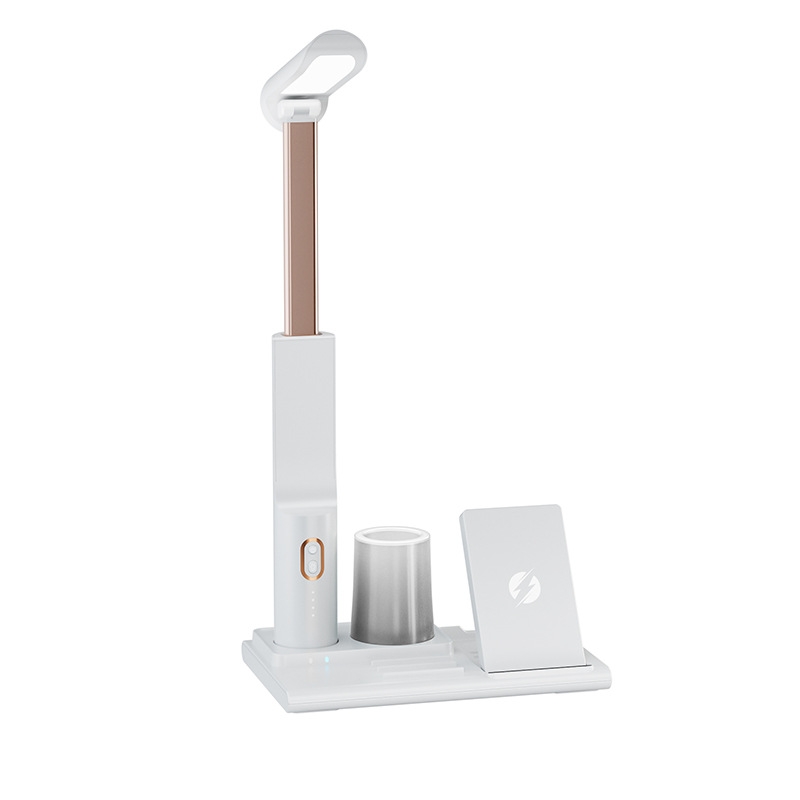 X5 15W Wireless Charging Folding Desk Lamp Phone Stand with Pen Holder(White) X5 15W Wireless Charging Folding Desk Lamp Phone Stand with Pen Holder(White)