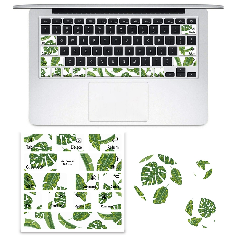 for Macbook Air 13.3 inch 5pcs Laptop Keyboard PVC Sticker(Leaves) for Macbook Air 13.3 inch 5pcs Laptop Keyboard PVC Sticker(Leaves)
