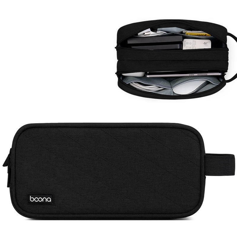 Baona BN-B001 Laptop Power Cord Mouse Headset Organizer(Black) Baona BN-B001 Laptop Power Cord Mouse Headset Organizer(Black)