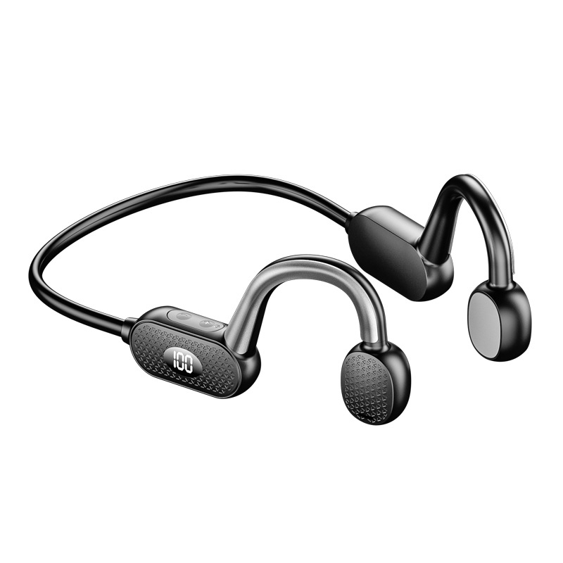 X6 Sports Bone Conduction Bluetooth Headphones With Mic Non-In-Ear Wireless Earphones(Gray) X6 Sports Bone Conduction Bluetooth Headphones With Mic Non-In-Ear Wireless Earphones(Gray)