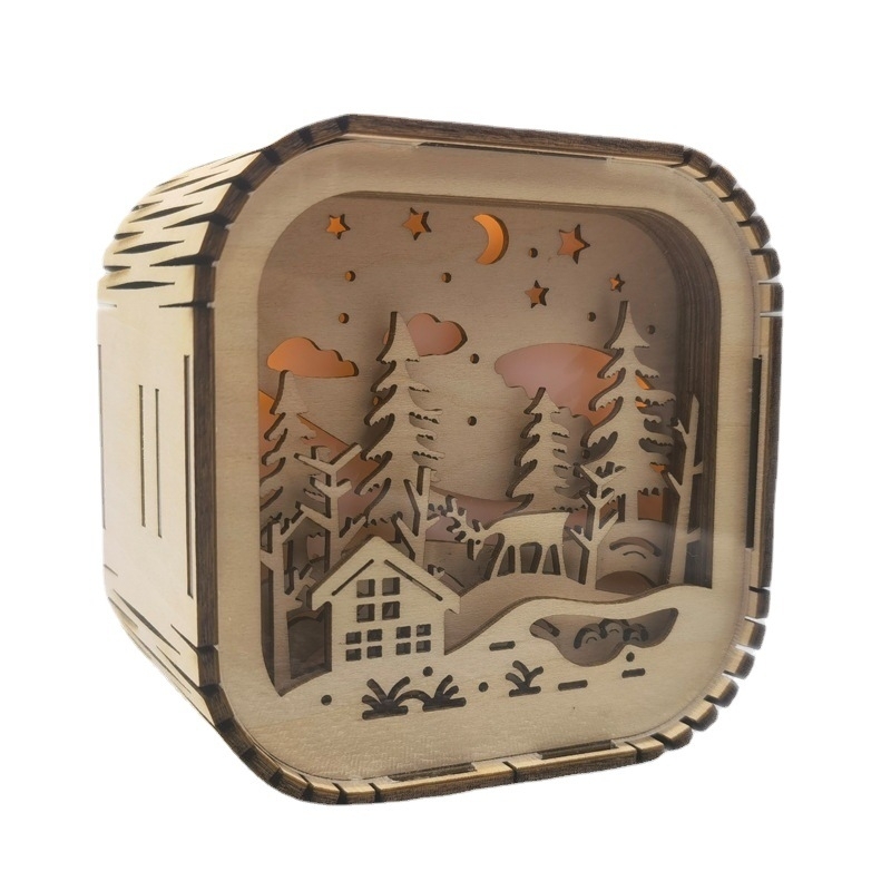 BT813X Solid Wood Ambient Light Wireless Bluetooth Speaker Home Night Light Wood Carving Pattern Audio(Wood Color) BT813X Solid Wood Ambient Light Wireless Bluetooth Speaker Home Night Light Wood Carving Pattern Audio(Wood Color)