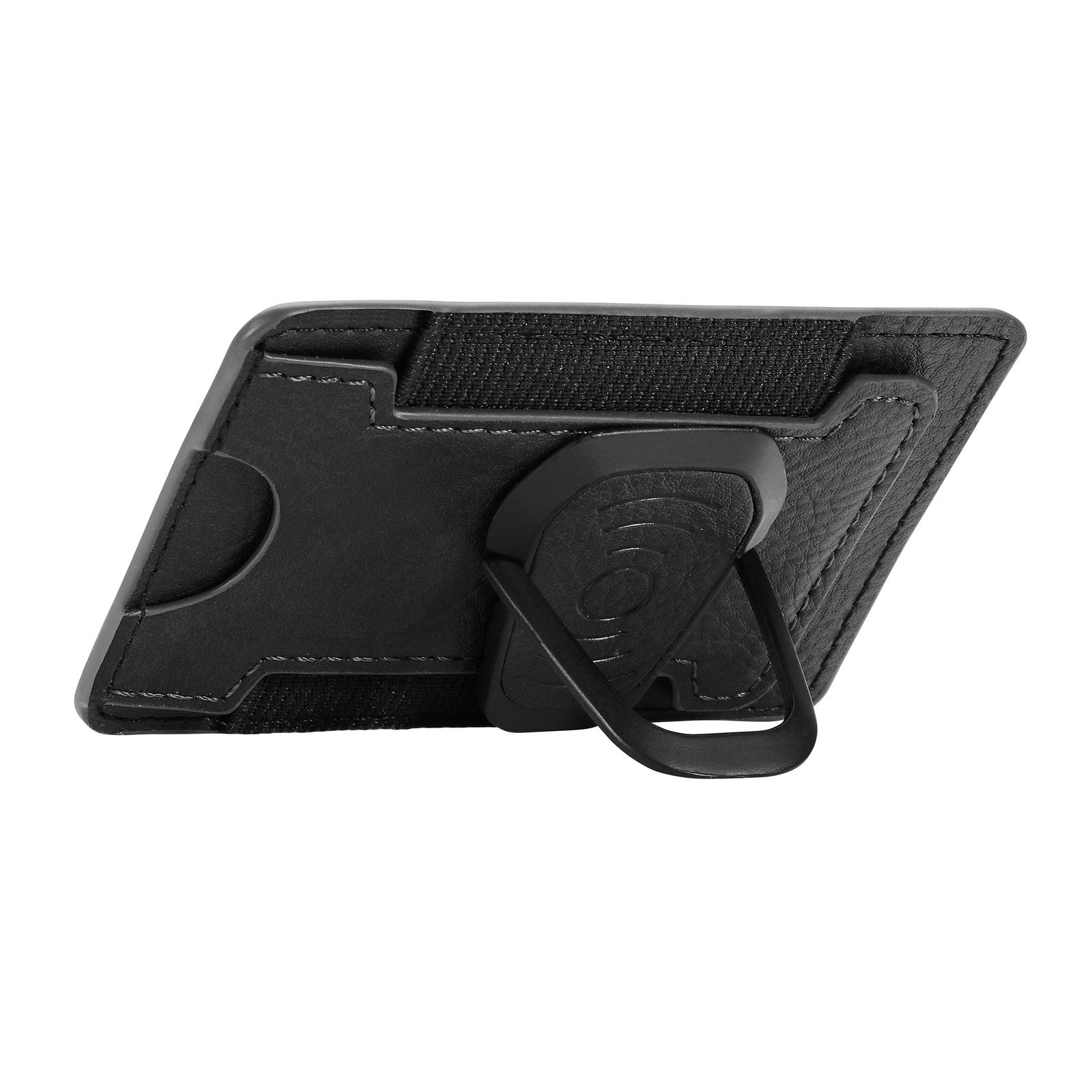 Adhesive Phone Card Holder Wallet With Rotatable Stand(Black) Adhesive Phone Card Holder Wallet With Rotatable Stand(Black)