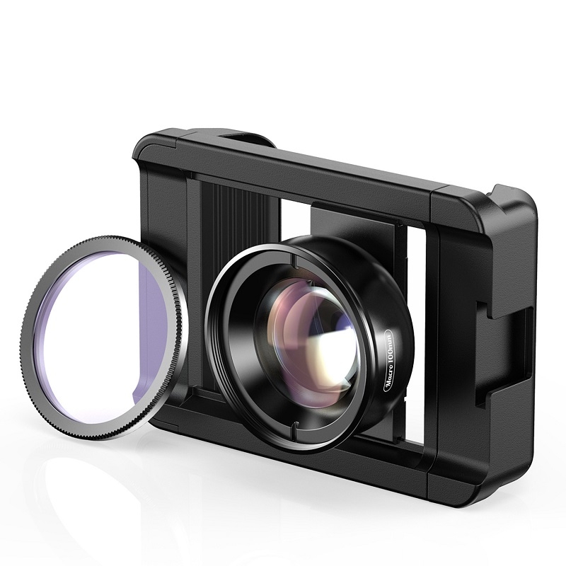 APEXEL CM-HB100CPL HB100mm HD External Macro Mobile Phone Lens with CPL(Black) APEXEL CM-HB100CPL HB100mm HD External Macro Mobile Phone Lens with CPL(Black)