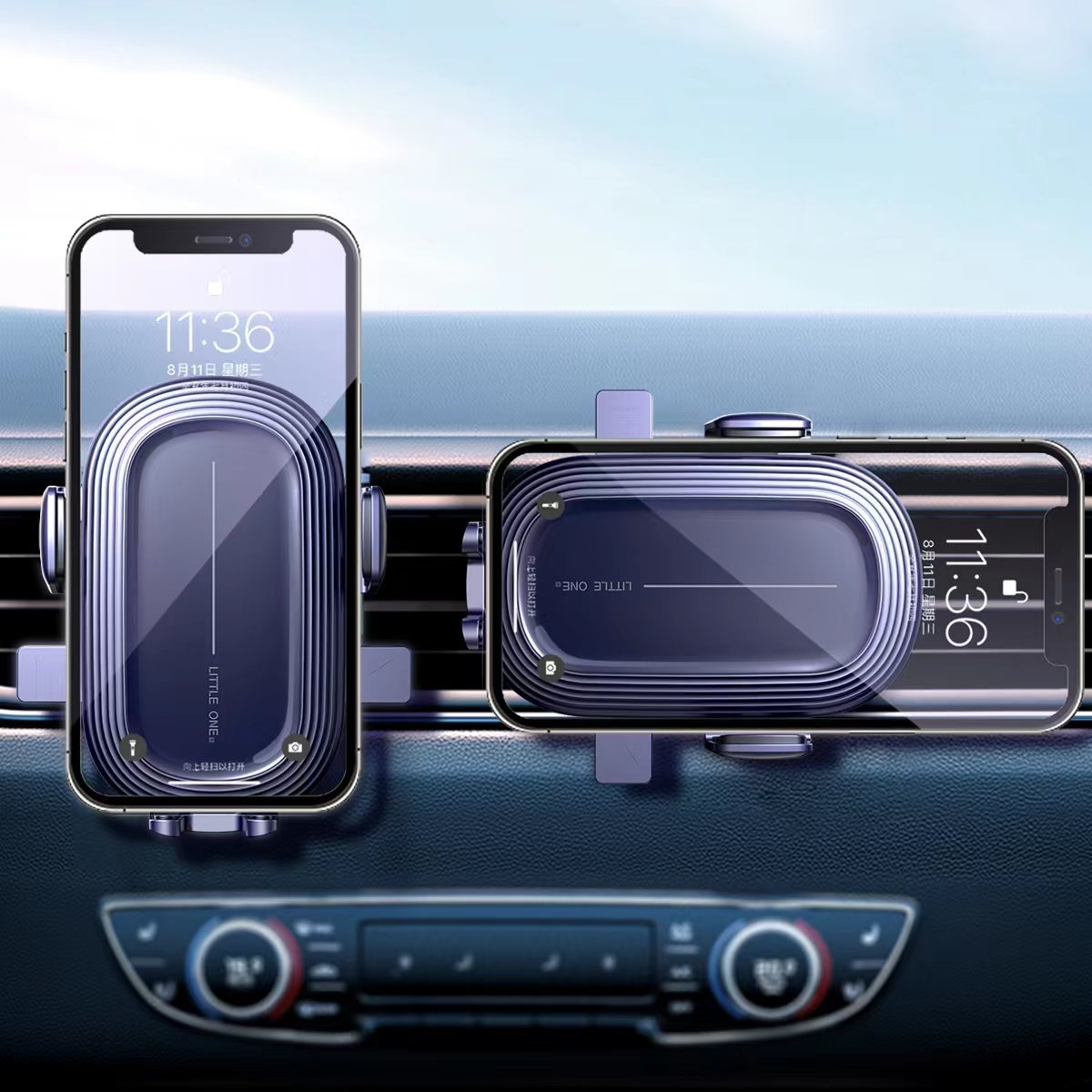 Little One Gravity Car Holder Air Vent Clip Mount Mobile Cell Stand Smartphone GPS Support