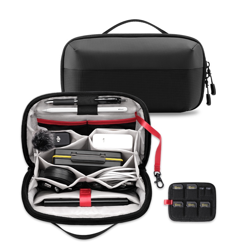 Portable Digital Bag Multi-function Data Line Classification Storage Bag(Black) Portable Digital Bag Multi-function Data Line Classification Storage Bag(Black)