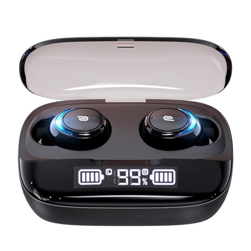 TWS 5.0 Double-Ear With Digital Display Charging Warehouse Wireless In-Ear Bluetooth Earphone(Black) TWS 5.0 Double-Ear With Digital Display Charging Warehouse Wireless In-Ear Bluetooth Earphone(Black)