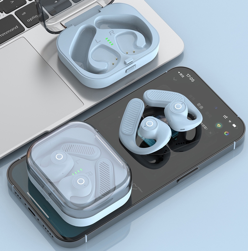K23 TWS Hanging Ear Earphones Air Conduction Bluetooth Headset(Sky Blue) K23 TWS Hanging Ear Earphones Air Conduction Bluetooth Headset(Sky Blue)