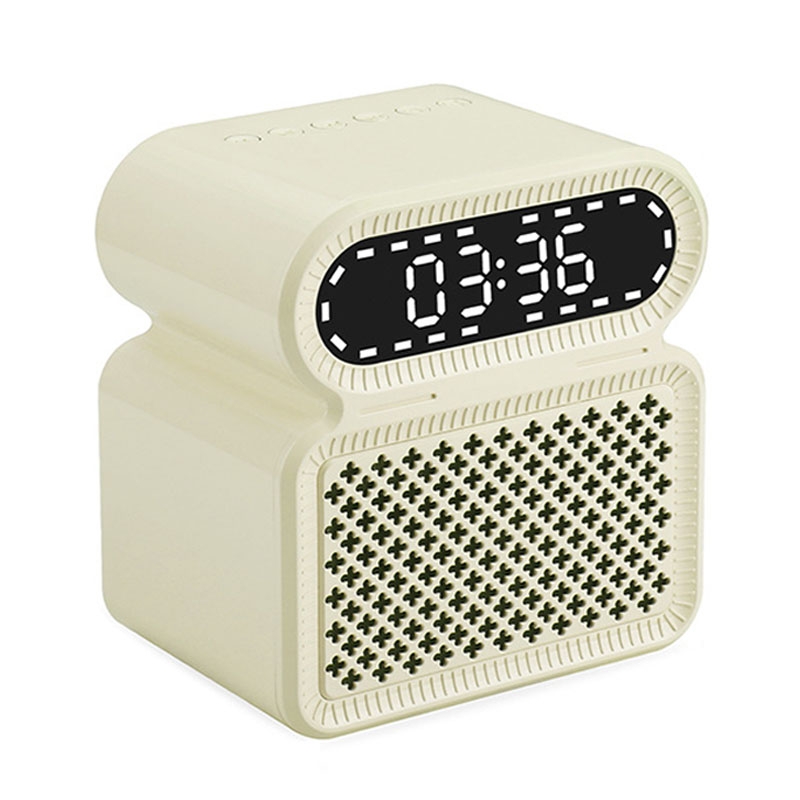 Desktop Alarm Clock Bluetooth Speaker Dual-speaker High-power Computer Audio(Light Yellow) Desktop Alarm Clock Bluetooth Speaker Dual-speaker High-power Computer Audio(Light Yellow)