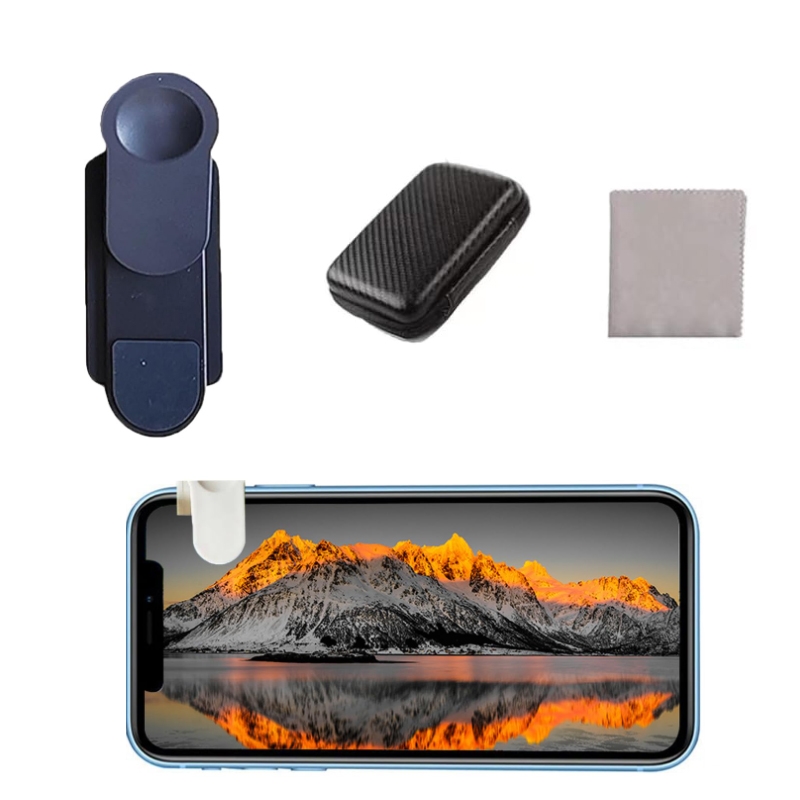 Smartphone Camera Mirror Reflection Clip Selfie Reflector Shooting Supplies, Spec: Black Kit Smartphone Camera Mirror Reflection Clip Selfie Reflector Shooting Supplies, Spec: Black Kit