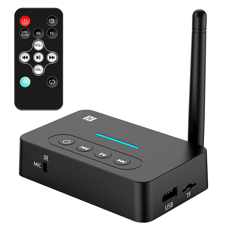 Bluetooth Audio Adapter NFC Bluetooth Receiver Transmitter 2 In 1 With Remote Control Bluetooth Audio Adapter NFC Bluetooth Receiver Transmitter 2 In 1 With Remote Control