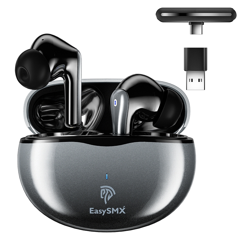 EasySMX TG-01 TWS Bluetooth 5.2 Wireless Gaming 2.4G Dual Connection Low Latency Earphones(Black) EasySMX TG-01 TWS Bluetooth 5.2 Wireless Gaming 2.4G Dual Connection Low Latency Earphones(Black)
