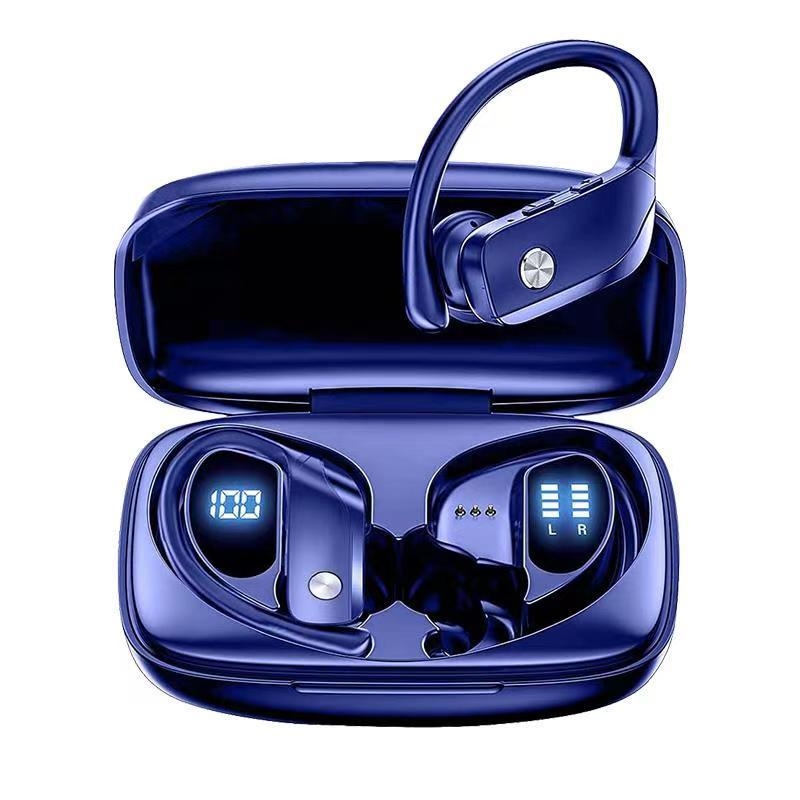 TWS Ear-mounted Noise Reduction LED Dual-battery Display Bluetooth Earphones(T16 Blue) TWS Ear-mounted Noise Reduction LED Dual-battery Display Bluetooth Earphones(T16 Blue)