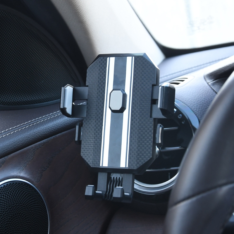 Knob Type Car Air Conditioner Air Outlet Navigation Mobile Phone Holder(Grey) Knob Type Car Air Conditioner Air Outlet Navigation Mobile Phone Holder(Grey)