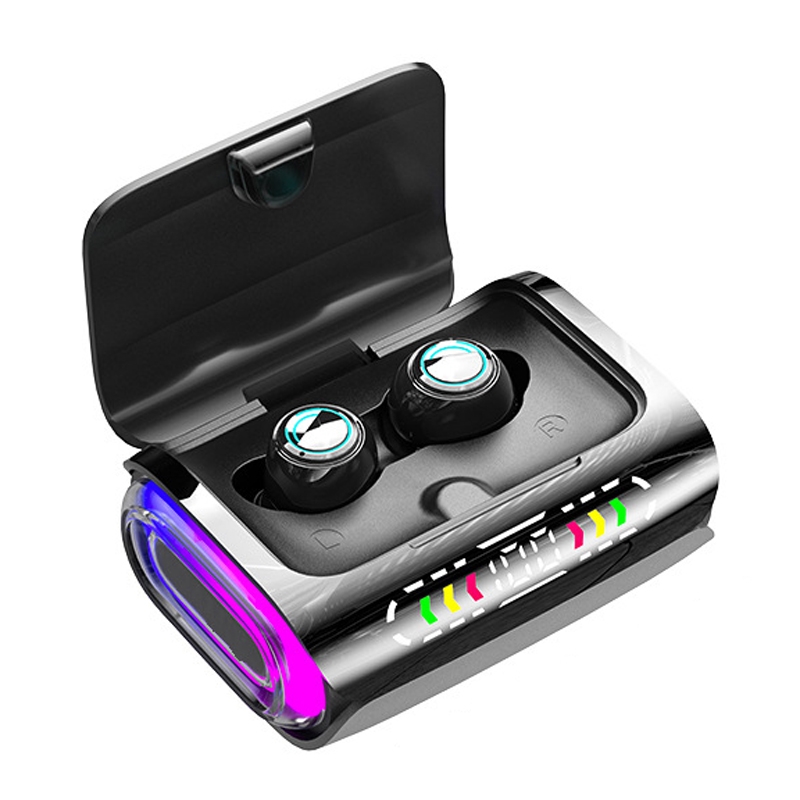 Color Screen Digital Display Bluetooth Earphones In-Ear Wireless Gaming Earphones(Black) Color Screen Digital Display Bluetooth Earphones In-Ear Wireless Gaming Earphones(Black)