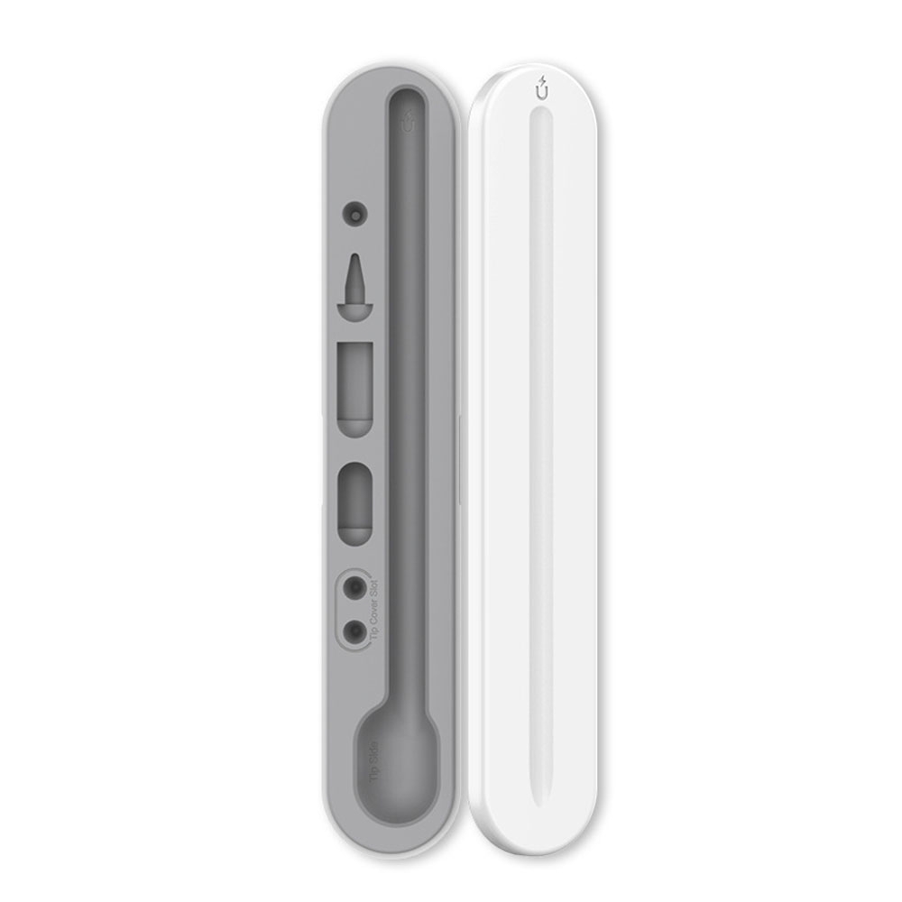AahStyle PT121 For Apple Pencil 1 / 2 Magnetic Storage Convenient Pen Box(White) AahStyle PT121 For Apple Pencil 1 / 2 Magnetic Storage Convenient Pen Box(White)