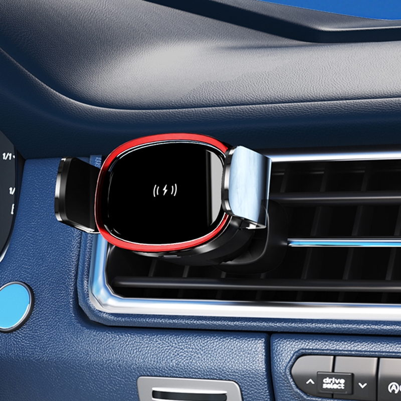 15W Car Wireless Charging Bracket Auto Induction Electric Navigation Bracket(Red) 15W Car Wireless Charging Bracket Auto Induction Electric Navigation Bracket(Red)