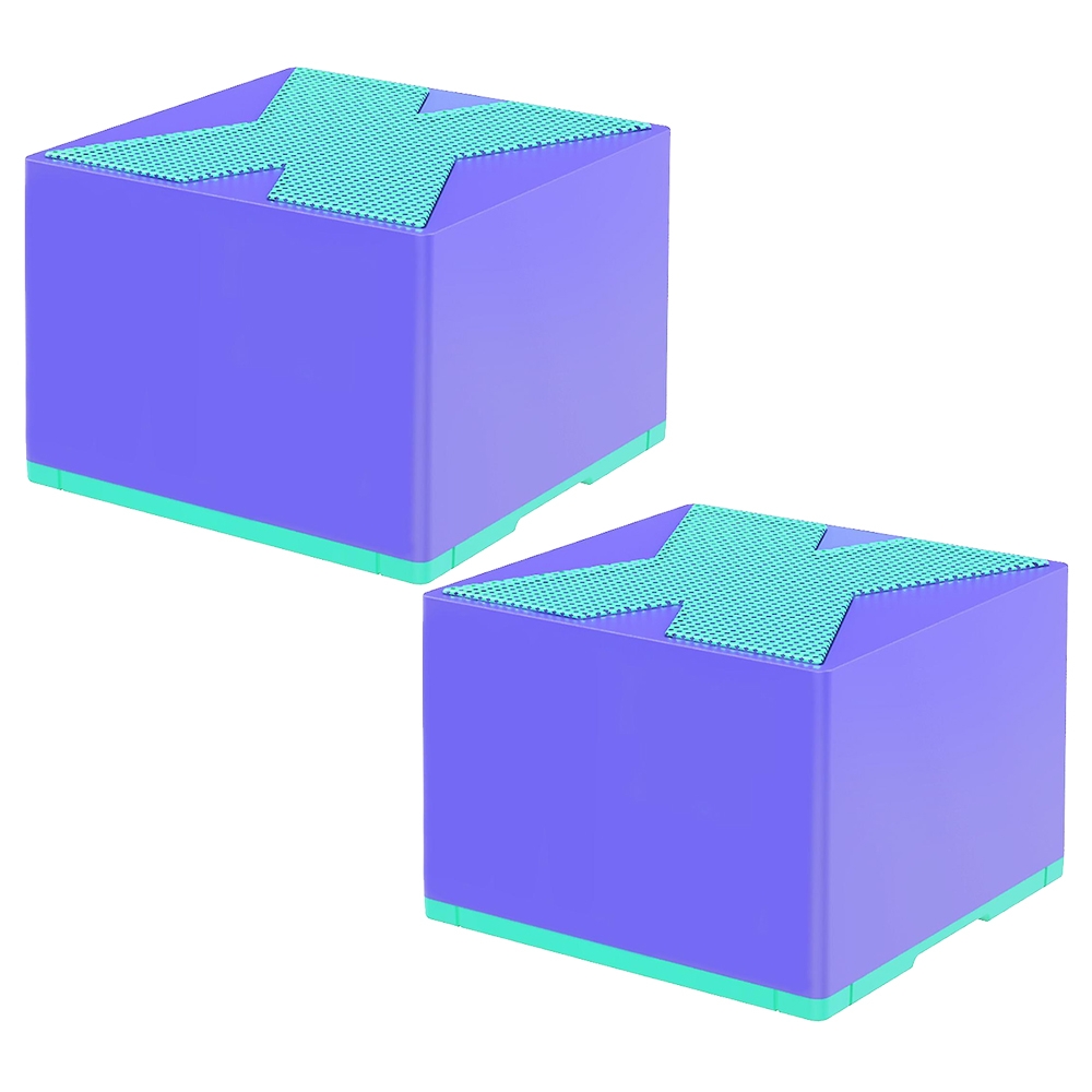 X1 Mini Square Subwoofer Wireless Bluetooth Speaker HIFI Stereo Portable Metal Speaker, Color: 2 in 1 Blue X1 Mini Square Subwoofer Wireless Bluetooth Speaker HIFI Stereo Portable Metal Speaker, Color: 2 in 1 Blue