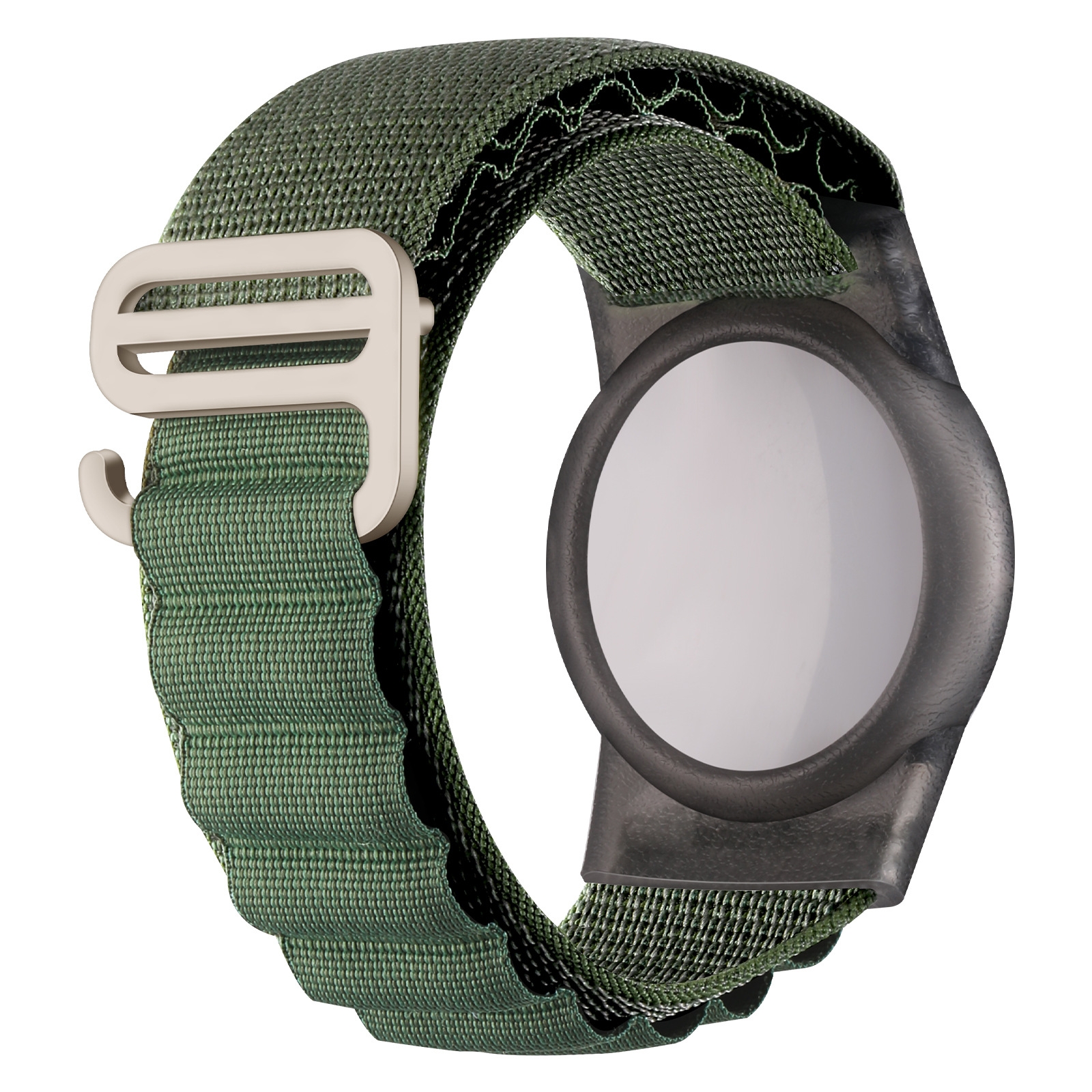 For AirTag Tracker Watch Strap Protective Cover Alpine Series Anti-lost Wristband(Green) For AirTag Tracker Watch Strap Protective Cover Alpine Series Anti-lost Wristband(Green)