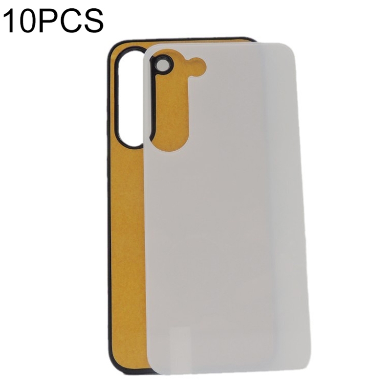 For Samsung Galaxy S23 Ultra 10PCS Thermal Transfer Glass Phone Case(Black)