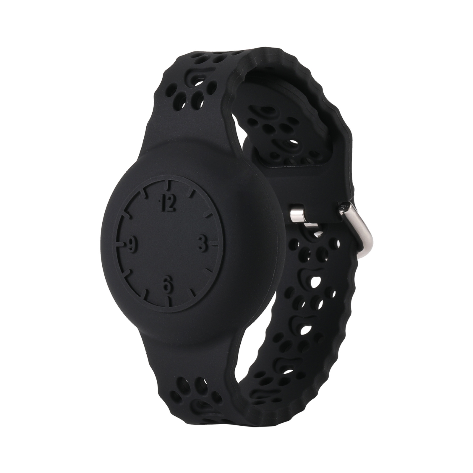 For Airtag Cat Claw Watch Strap Positioner Protective Cover Anti-lost Device Waterproof Case(Black) For Airtag Cat Claw Watch Strap Positioner Protective Cover Anti-lost Device Waterproof Case(Black)