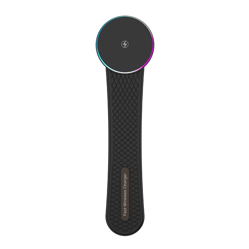 15W Car Magnetic Wireless Charging Cell Phone Holder With Ambient Light 15W Car Magnetic Wireless Charging Cell Phone Holder With Ambient Light