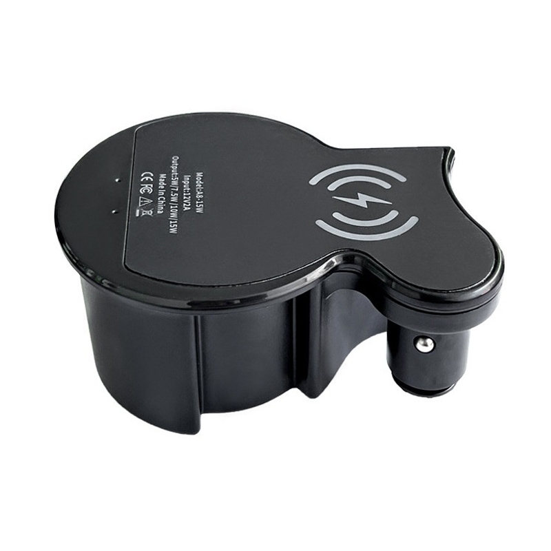 For Audi A8 Car Cigarette Lighter Mobile Phone Wireless Charger, For Left And Right Driving(For 2011-2017) For Audi A8 Car Cigarette Lighter Mobile Phone Wireless Charger, For Left And Right Driving(For 2011-2017)