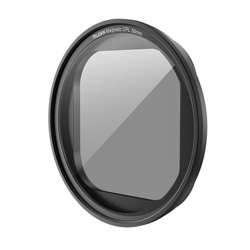 For iPhone 15 Pro / Pro Max TELESIN P10-FLT-01 Mobile Phone Photography Magnetic Filter, Style: CPL Polarizer
