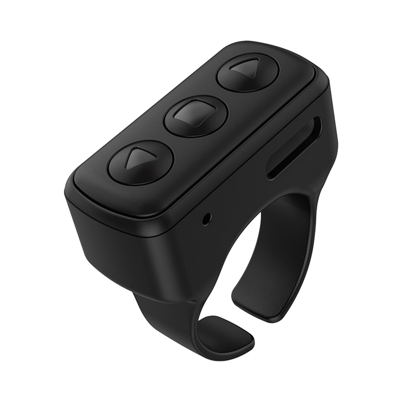Bluetooth 3 Keys Remote Finger Ring Video Controller Novel Page Flip Photo Tool(Black) Bluetooth 3 Keys Remote Finger Ring Video Controller Novel Page Flip Photo Tool(Black)