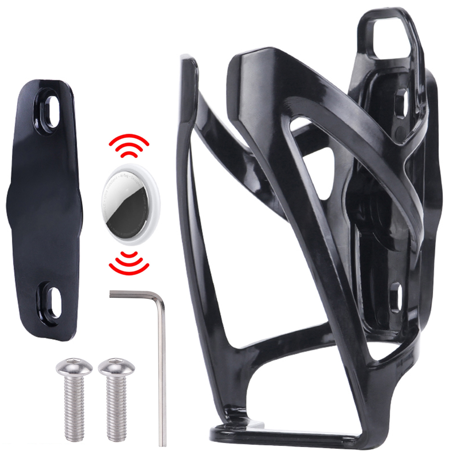 For AirTag Locator Bike Kettle Stand Water Bottle Cage Anti-Lost GPS Location Case, Spec: Front Cover For AirTag Locator Bike Kettle Stand Water Bottle Cage Anti-Lost GPS Location Case, Spec: Front Cover