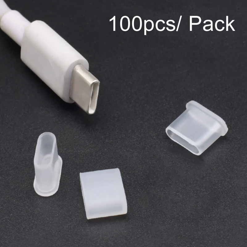 100pcs /Pack Type-C Plug Cover Dust Cap 100pcs /Pack Type-C Plug Cover Dust Cap
