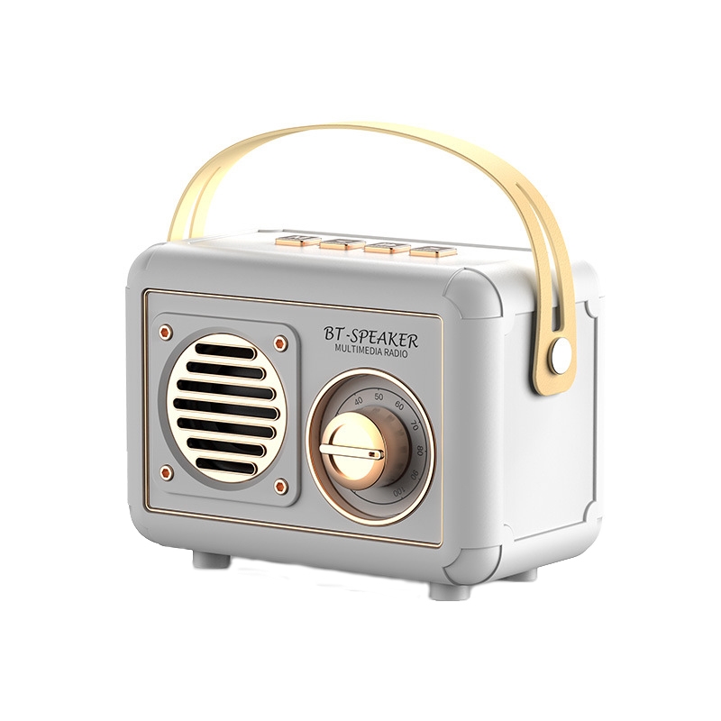 FT-BT20 Mini Retro Card USB Flash Drive FM Radio Wireless Bluetooth Speaker(White) FT-BT20 Mini Retro Card USB Flash Drive FM Radio Wireless Bluetooth Speaker(White)