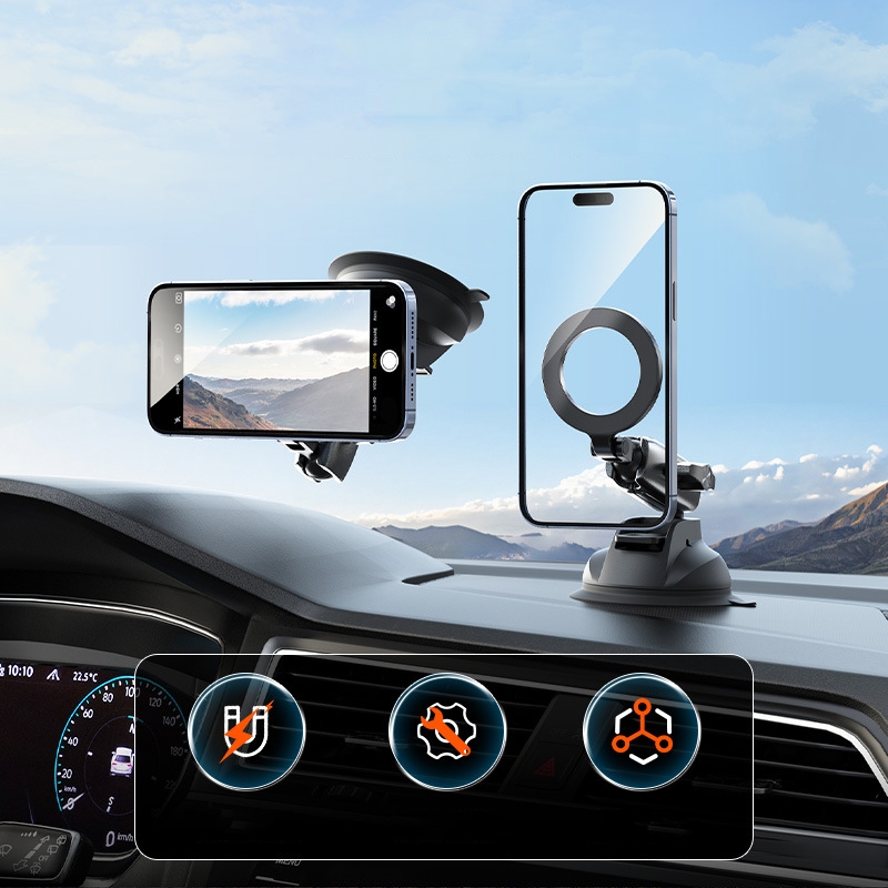 TELESIN Magnetic Suction Car Phone Mount 360 Degree Rotation Phone Holder TELESIN Magnetic Suction Car Phone Mount 360 Degree Rotation Phone Holder