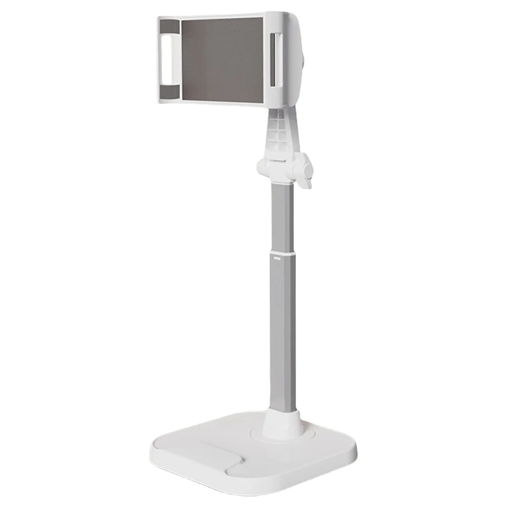 Dual-Position Rotatable Phone And Tablet Stand Retractable Weighted Base Desktop Holder, Spec: Tablet Model White Dual-Position Rotatable Phone And Tablet Stand Retractable Weighted Base Desktop Holder, Spec: Tablet Model White