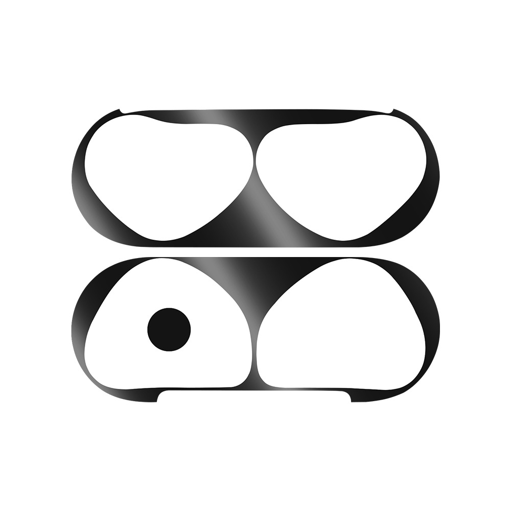 For Apple AirPods 4 Metal Sticker Case(Black) For Apple AirPods 4 Metal Sticker Case(Black)