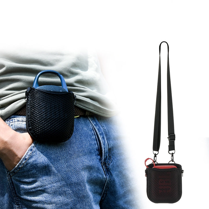 For JBL Go 4 / Go 3 / Clip 5 Speaker Shoulder Bag Mesh Opening Mouth EVA Carrying Case(Black) For JBL Go 4 / Go 3 / Clip 5 Speaker Shoulder Bag Mesh Opening Mouth EVA Carrying Case(Black)