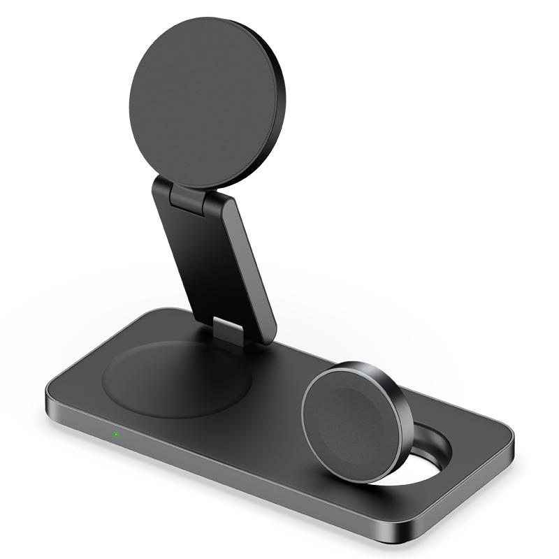 T8 3 In 1 Folding Magnetic Wireless Charging Dock For Apple Watch / iPhone / AirPods(Black) T8 3 In 1 Folding Magnetic Wireless Charging Dock For Apple Watch / iPhone / AirPods(Black)