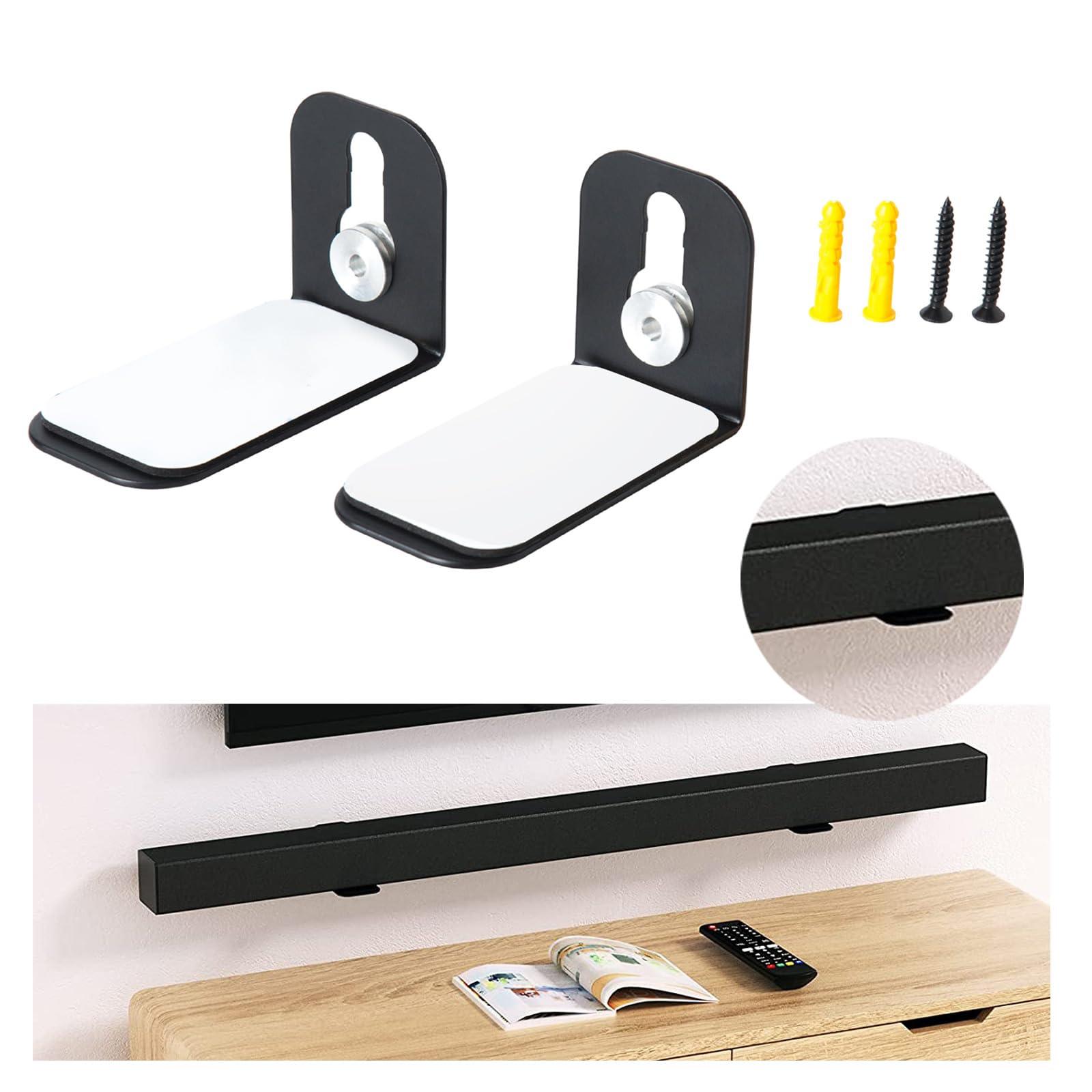 Universal Wall Mount Sound Bar Bracket For Speakers Within 5.1 Inch In Width(Black) Universal Wall Mount Sound Bar Bracket For Speakers Within 5.1 Inch In Width(Black)