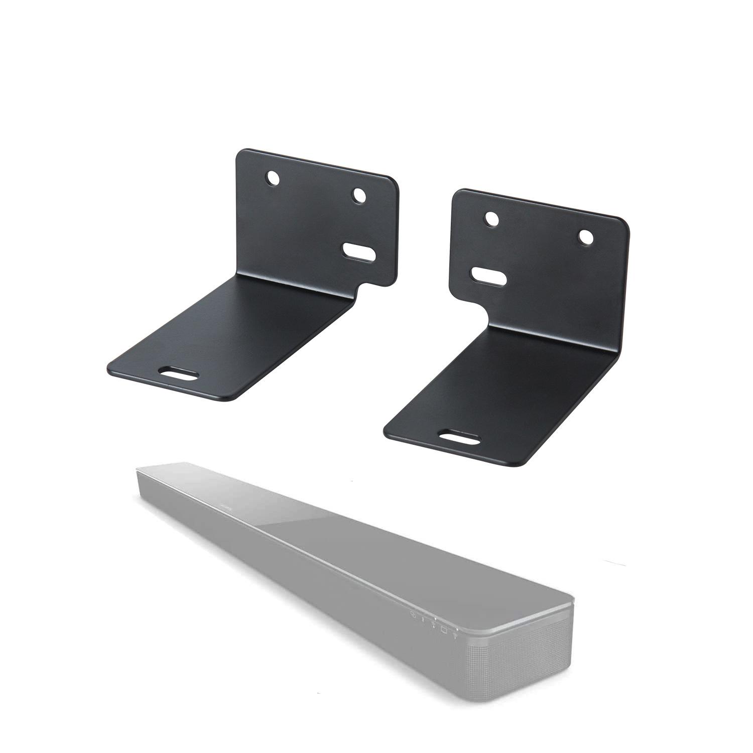 Wall Mount Kit for Soundbar Universal Dual Bracket for Most Sound Bar(Black) Wall Mount Kit for Soundbar Universal Dual Bracket for Most Sound Bar(Black)