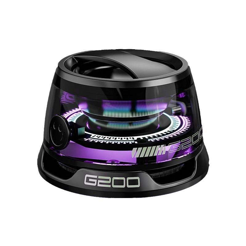 G200 Magnetic Bluetooth TWS Mini Speaker Subwoofer With Colorful Atmosphere Light(Black) G200 Magnetic Bluetooth TWS Mini Speaker Subwoofer With Colorful Atmosphere Light(Black)