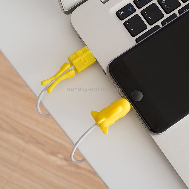 2 PCS Anti-fracture Data Cable Protective Cover for Apple Data Cable, Color:Yellow 2 PCS Anti-fracture Data Cable Protective Cover for Apple Data Cable, Color:Yellow