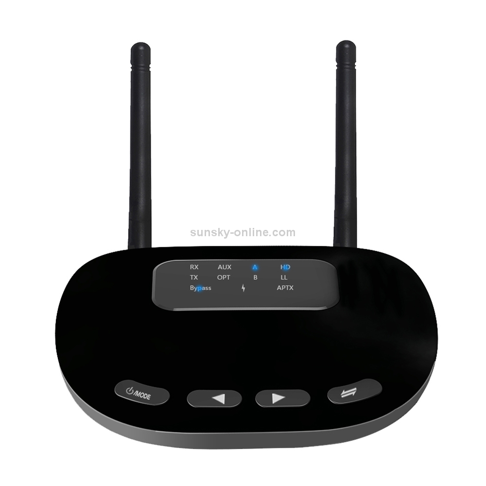 B28 2 in 1 Dual Antenna Style Bluetooth 5.0 Audio Adapter Transmitter Receiver, Support Optical Fiber & AUX & LED Indicator B28 2 in 1 Dual Antenna Style Bluetooth 5.0 Audio Adapter Transmitter Receiver, Support Optical Fiber & AUX & LED Indicator