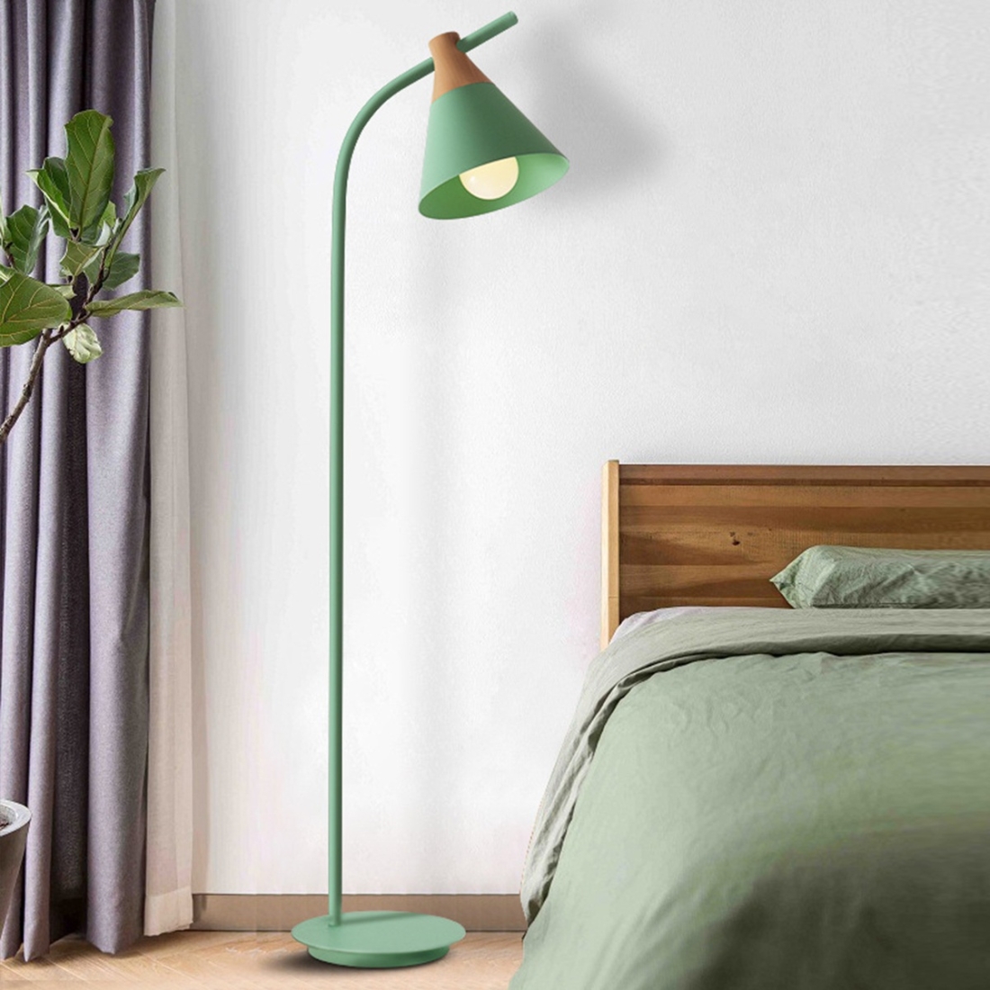Macaron floor lamp vertical table lamp (Green)