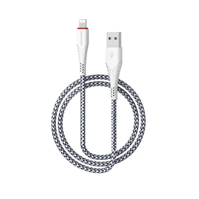 Borofone BX25 8 Pin to USB Powerful Charging Data Cable for iPhone X, iPhone 8 & 8 Plus, iPhone 7 & 7 Plus, iPhone 6 & 6s, iPhone 6 Plus & 6s Plus (White) Borofone BX25 8 Pin to USB Powerful Charging Data Cable for iPhone X, iPhone 8 & 8 Plus, iPhone 7 & 7 Plus, iPhone 6 & 6s, iPhone 6 Plus & 6s Plus (White)
