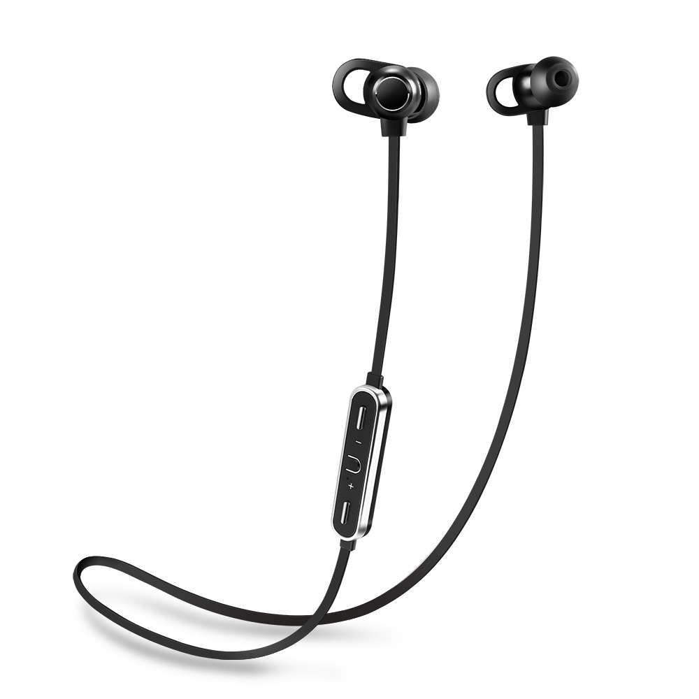 Moloke S7 Hanging Neck Magnetic In-ear Sports Bluetooth Earphone Waterproof Anti-sweat Stereo Sound Headset (Black)
