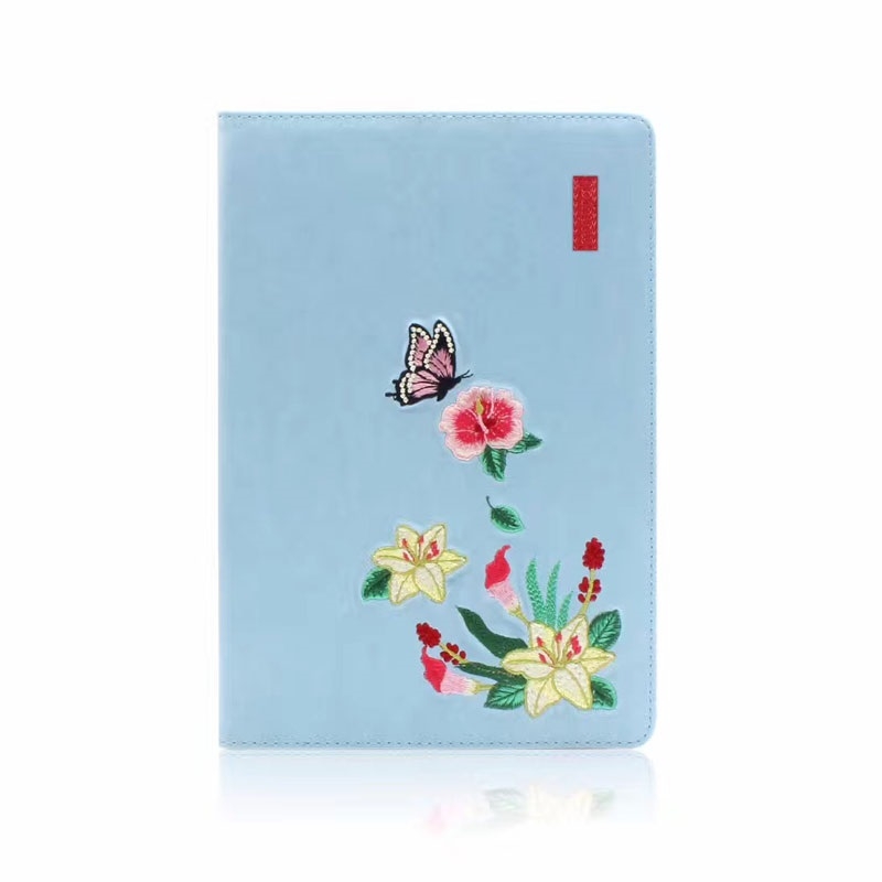 Mutural Embroidery Series Flower Pattern PC + PU Leather Case for iPad Pro 10.5 inch, with Holder & & Sleep / Wake-up Function (Blue) Mutural Embroidery Series Flower Pattern PC + PU Leather Case for iPad Pro 10.5 inch, with Holder & & Sleep / Wake-up Function (Blue)