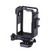 For DJI Osmo Action 3 Vertical Plastic Protective Frame Cage with Cold Shoes (Black)